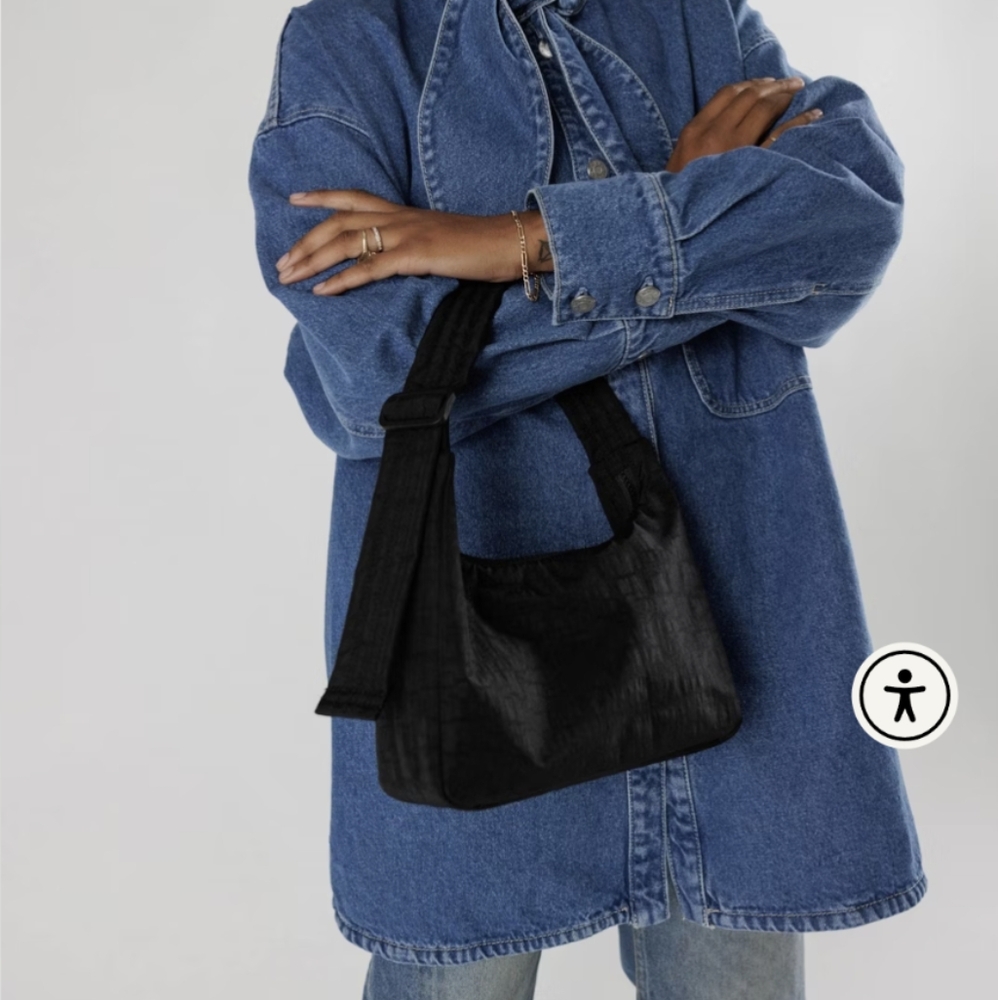 BAGGU Mini Nylon Shoulder Bag - Picture 1 of 4